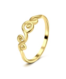 Gold Plated Silver Rings NSR-3168-GP